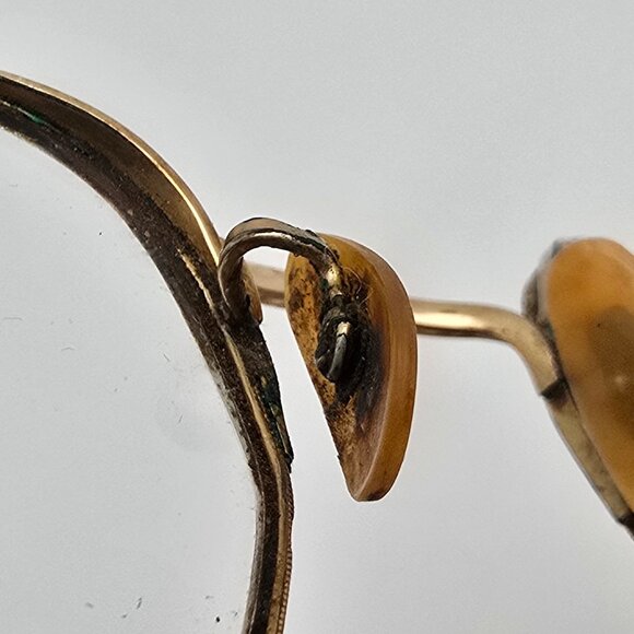 Bausch & Lomb B&L Arco Ful-Vue 1/10 12K GF Gold Filled Antique Eyeglasses w Case - Picture 11 of 16